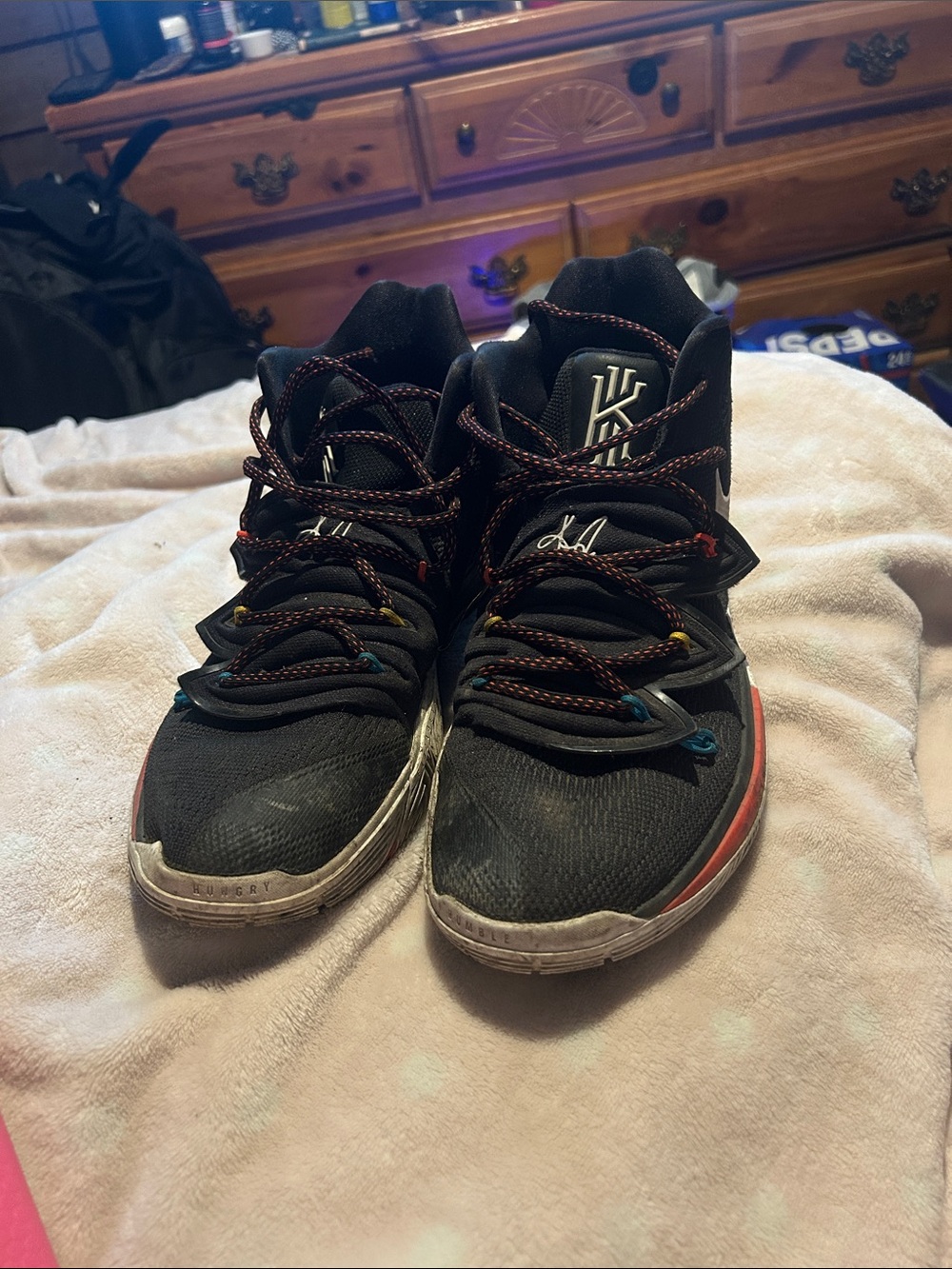 Men’s Nike Black Sneakers with Red Accents